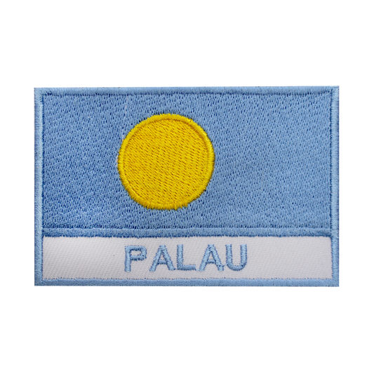 PALAO Flag Patch Fer Sur Patch Coudre Sur Patch Brodé Patch National County Flag Patch