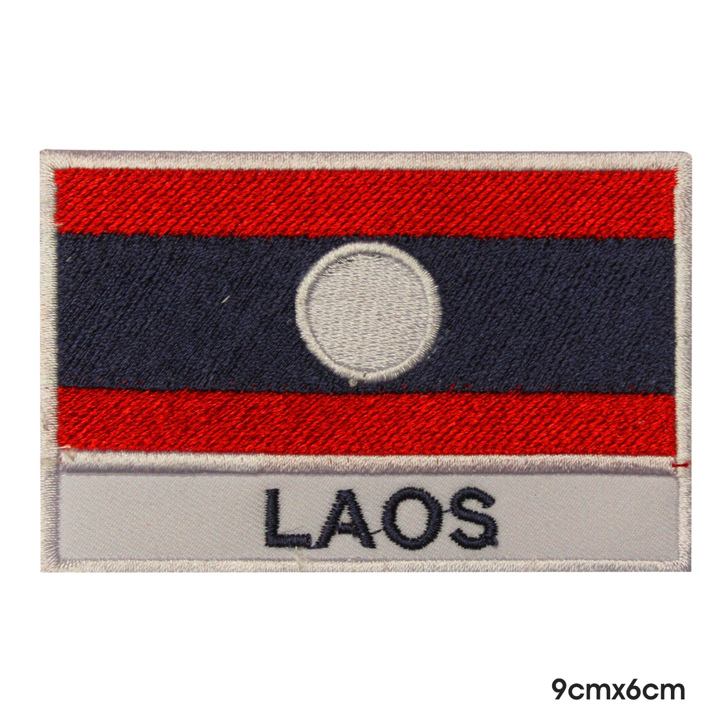 Laos National Flag With Name