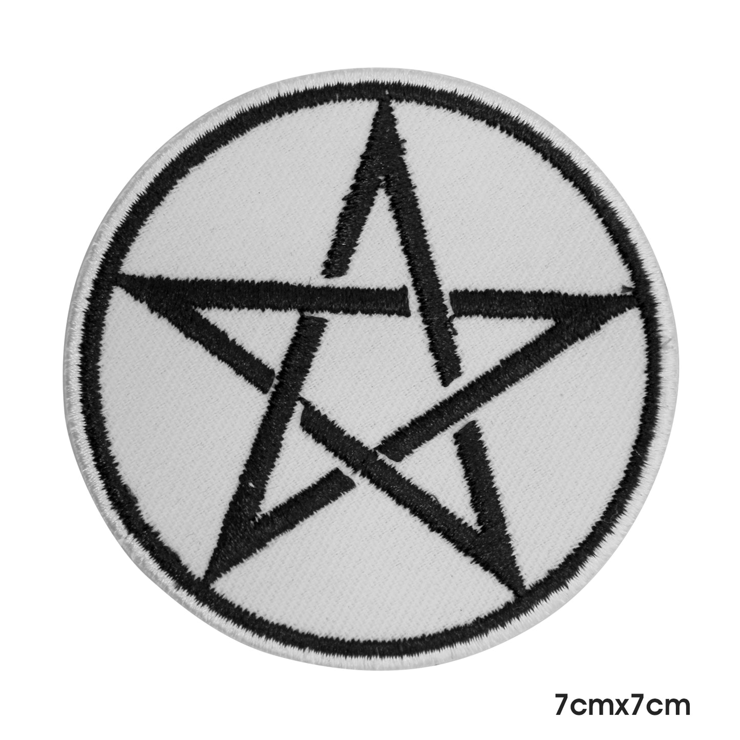 Pentacle Viking star Patch Iron on Sew on Patch Badge For Clothes.