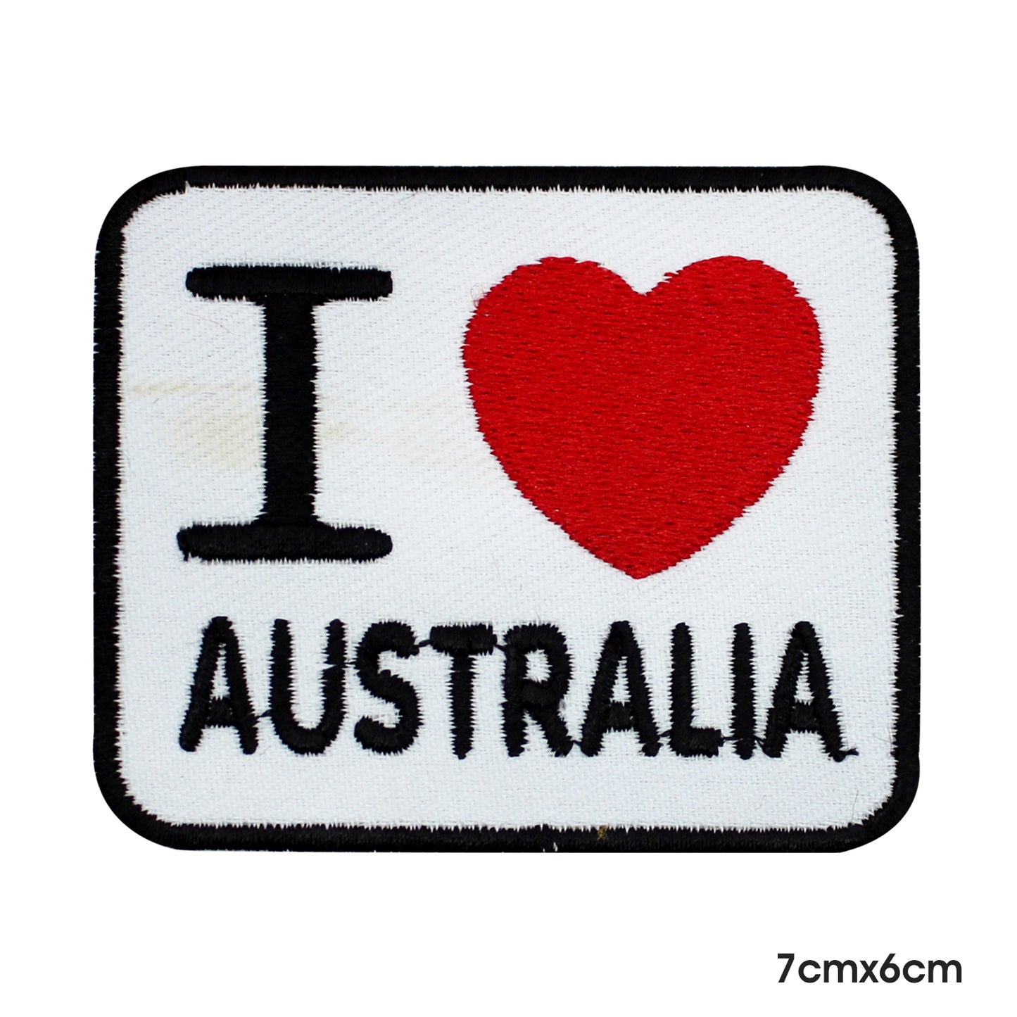 I Love Australia Patch Iron on Sew on Patch Badge For Clothes.