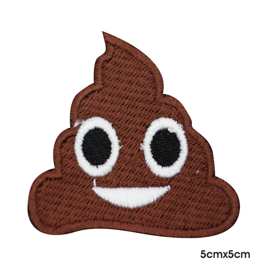 Poo Emoji Patch Iron on Coudre sur Patch Badge Pour Vêtements.