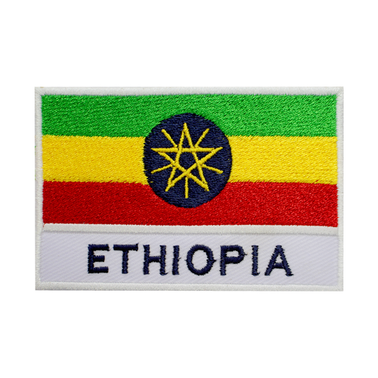 ETHIOPIA Flag Patch Iron On Patch Sew On Patch Embroidered Patch National County Flag Patch