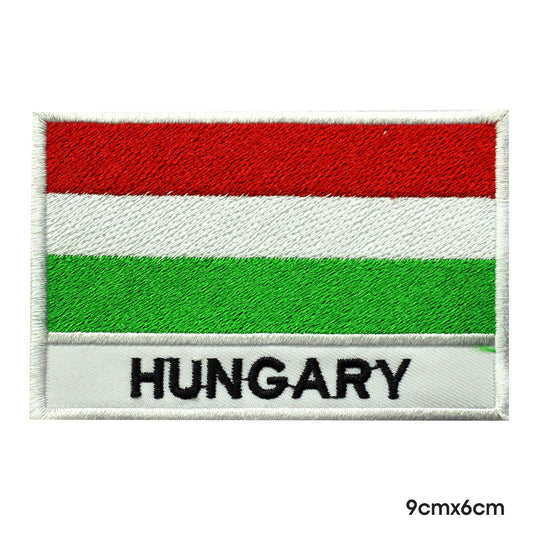 Bandera nacional de Hungría con nombre