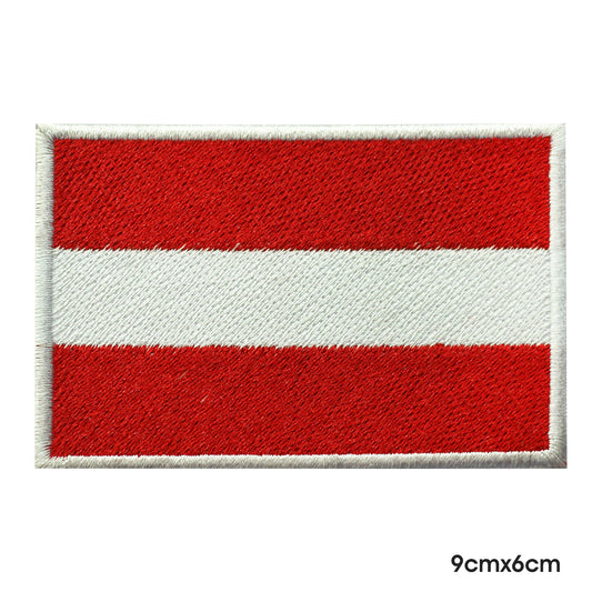 Austria National Flag Iron On Patch Sew On Patch Embroidery Patch  Country Patch