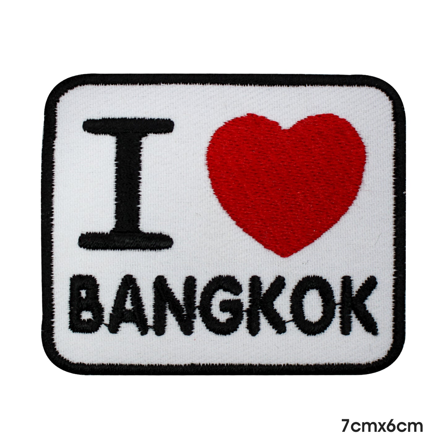 I Love Bangkok Patch Iron on Sew on Patch Badge For Clothes.