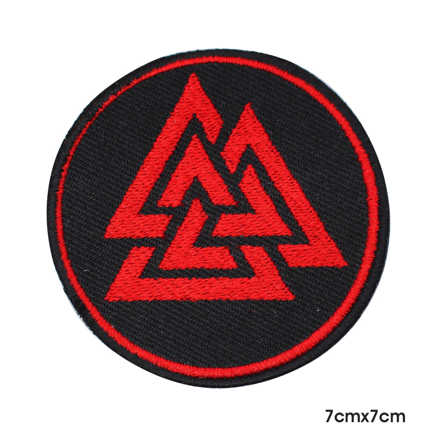 Val Knut Triangles Viking Patch Iron on Sew on Patch Badge For Clothes.