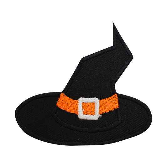 Patch de chapeau de sorcière d'Halloween à repasser sur coudre sur un badge pour vêtements.