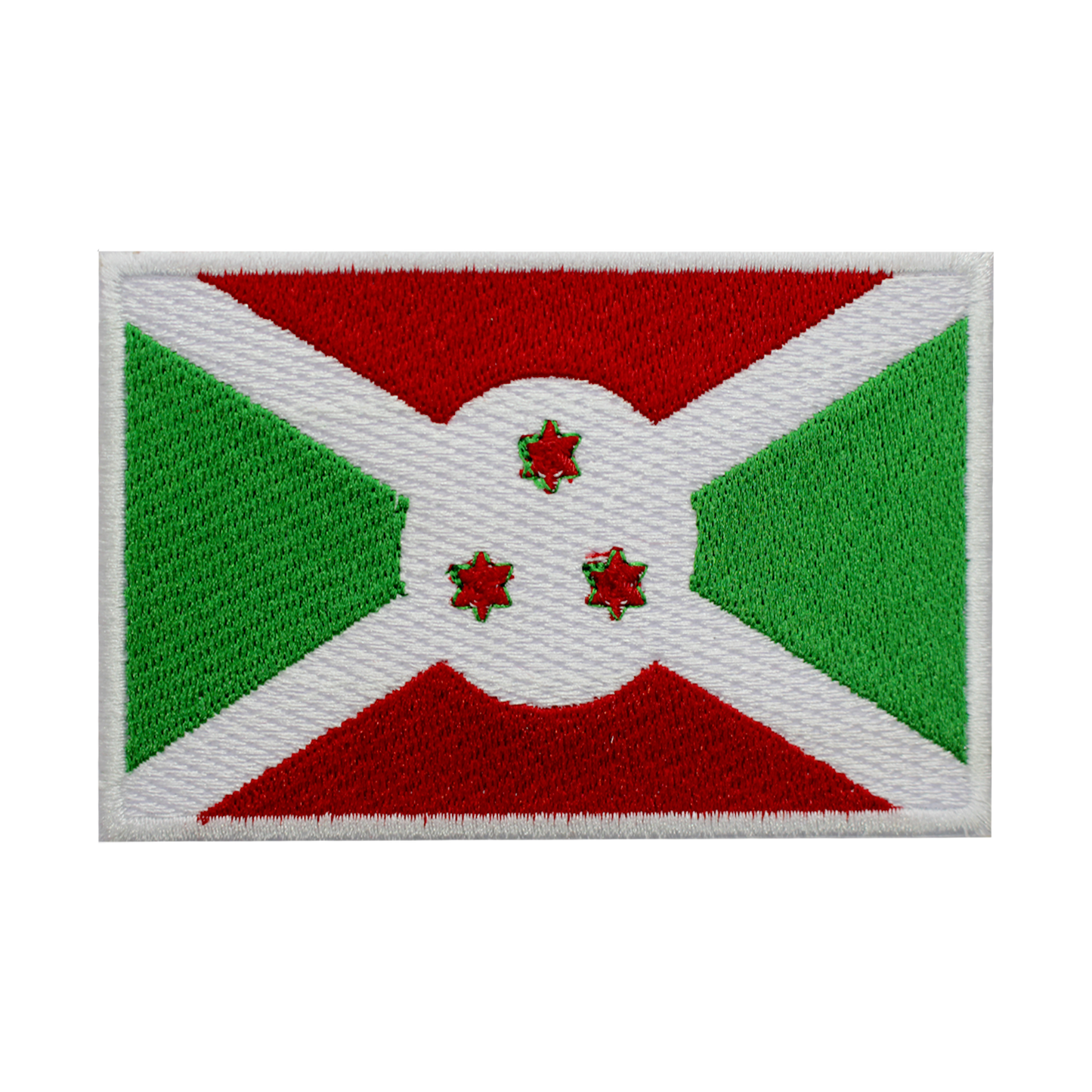 Parche de bandera de BURUNDI para planchar, parche para coser, parche bordado, parche de bandera del condado nacional