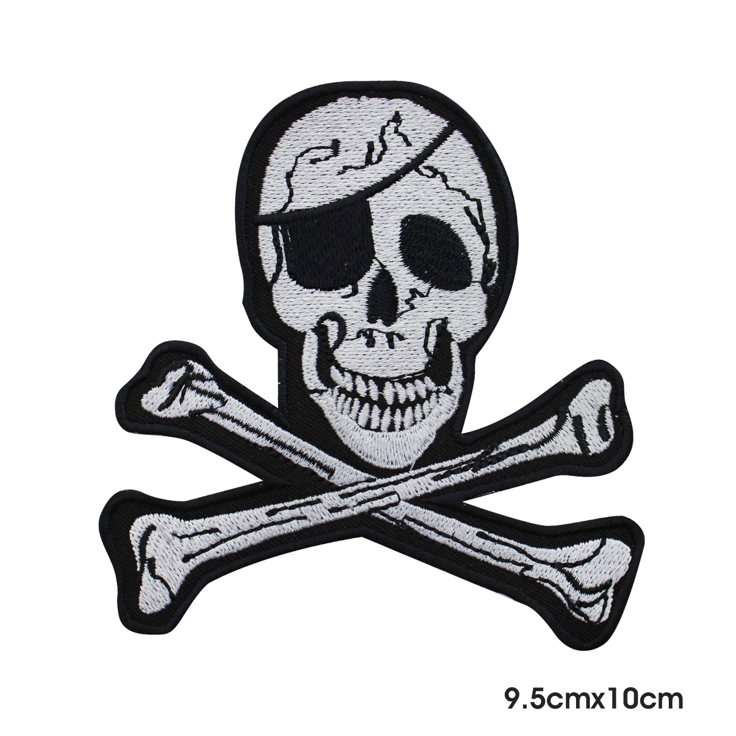 One Eye Skull Patch Iron on Sew on Patch Badge For Clothes.