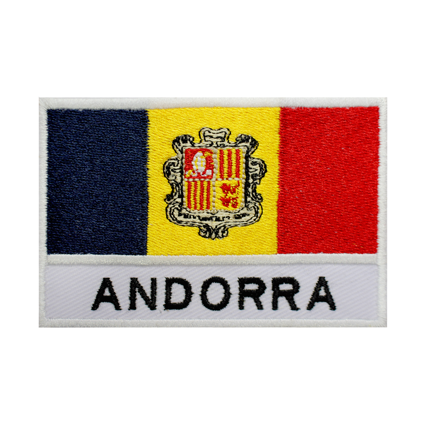 ANDORRE Drapeau Patch Fer Sur Patch Coudre Sur Patch Brodé Patch National County Flag Patch