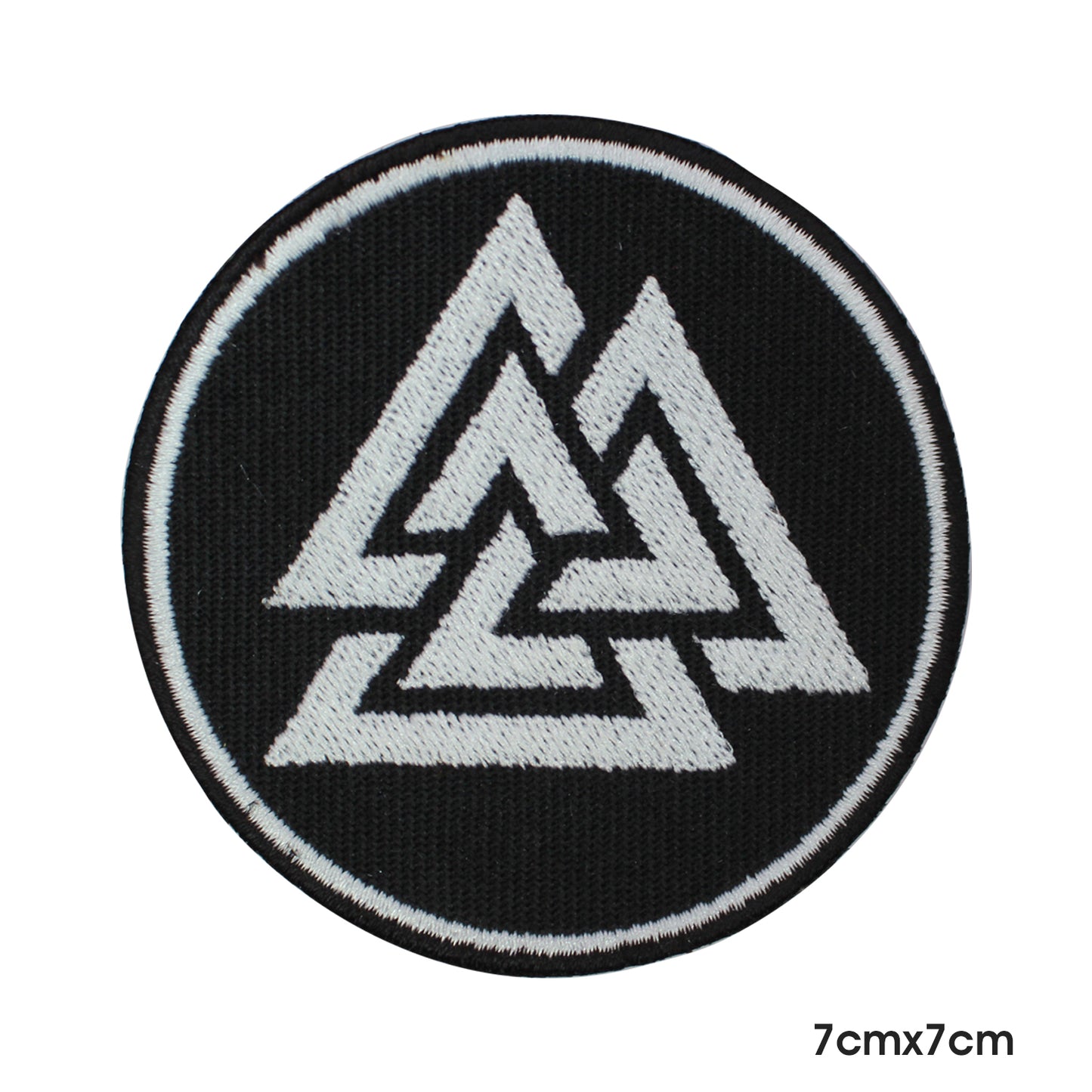 Val Knut Triangles Viking Patch Iron on Sew on Patch Badge For Clothes.