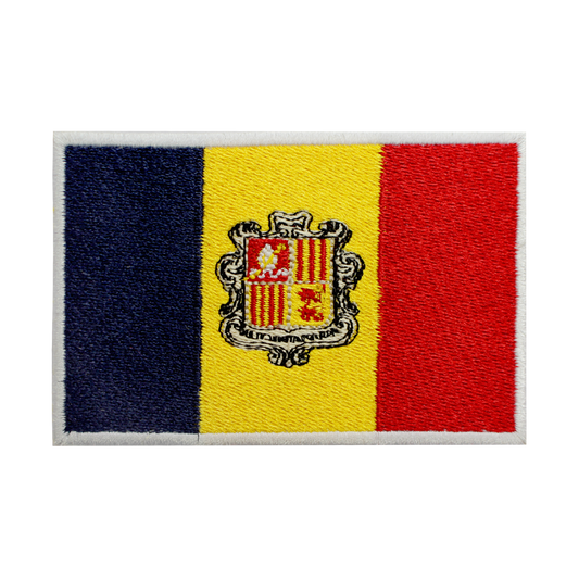 ANDORRE Drapeau Patch Fer Sur Patch Coudre Sur Patch Brodé Patch National County Flag Patch