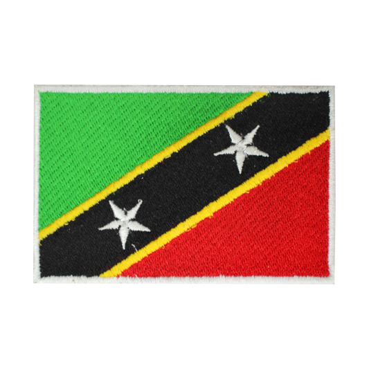 Parche de bandera de SAINT KITTS Y NEVIS Parche para planchar Parche para coser Parche bordado Parche de bandera del condado nacional