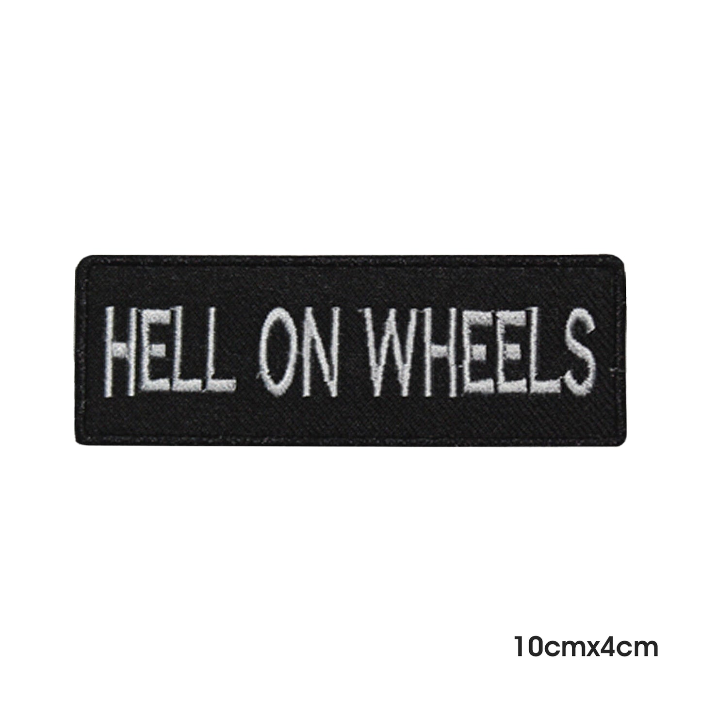 Hell On Wheels Biker Slogan Logo