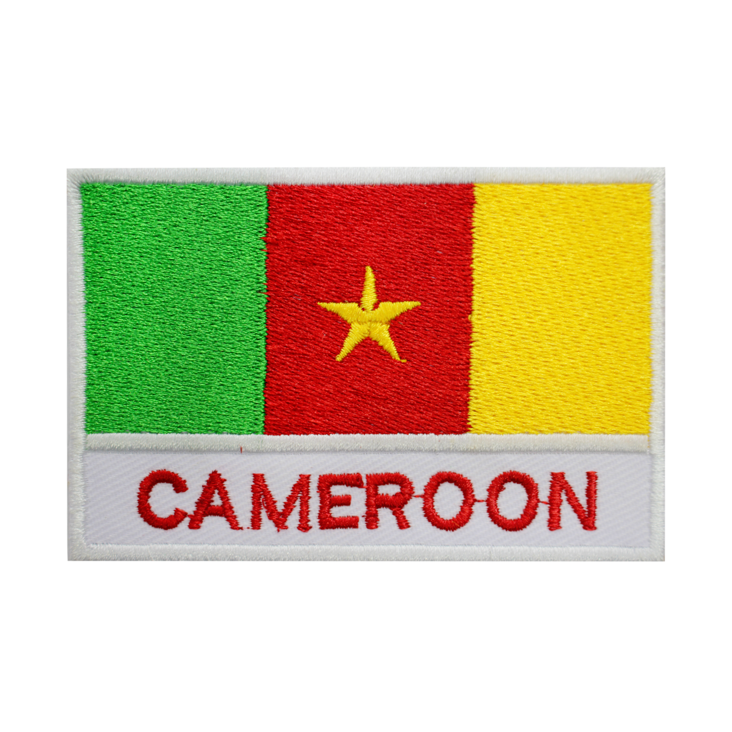 CAMEROUN Drapeau Patch Fer Sur Patch Coudre Sur Patch Brodé Patch National County Flag Patch