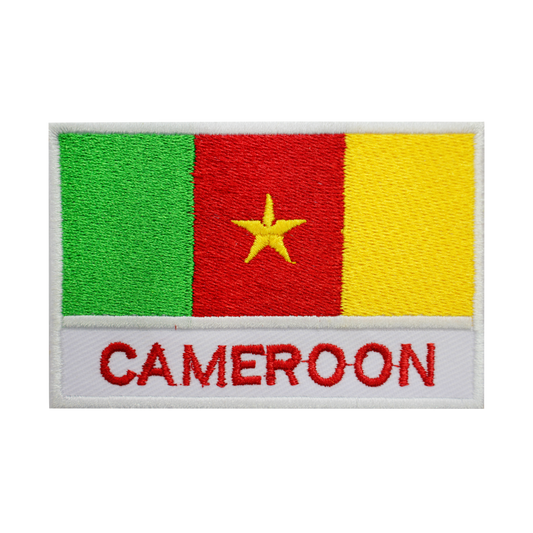 CAMEROUN Drapeau Patch Fer Sur Patch Coudre Sur Patch Brodé Patch National County Flag Patch