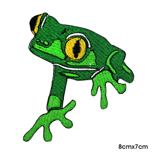 FROG LEG GREEN Patch Iron on Sew on Patch Badge For Clothes.