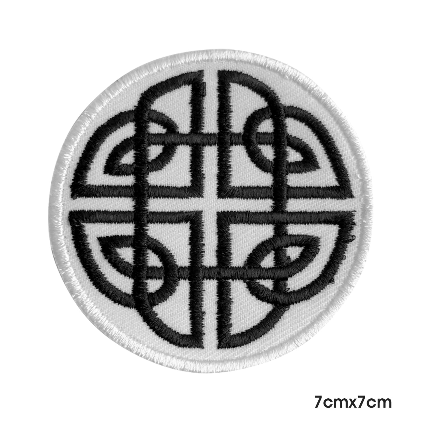 Celtic Knot Viking Sign Circle Patch Iron on Sew on Patch Badge For Clothes.