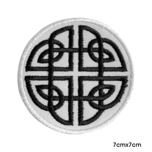 Celtic Knot Viking Sign Circle Patch Iron on Sew on Patch Badge For Clothes.