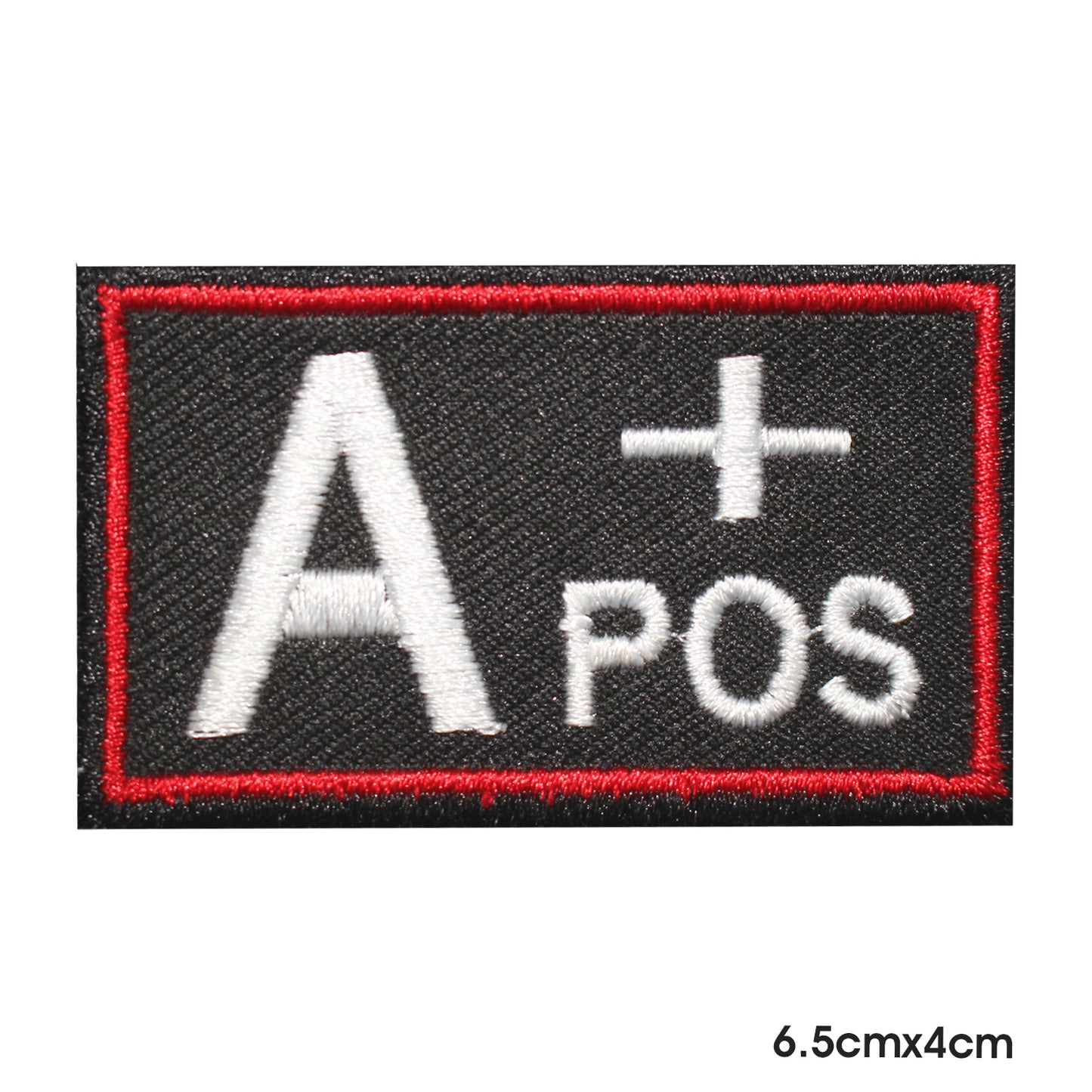 Parche de grupo sanguíneo A + para planchar y coser, insignia para ropa.