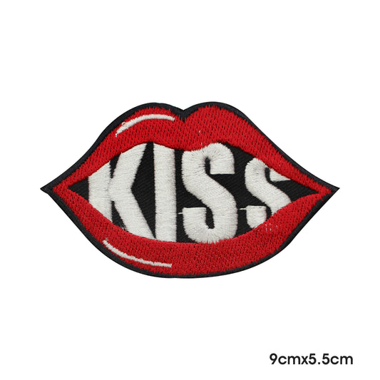 Kiss Lips Logo Patch thermocollant à coudre sur patch pour vêtements.