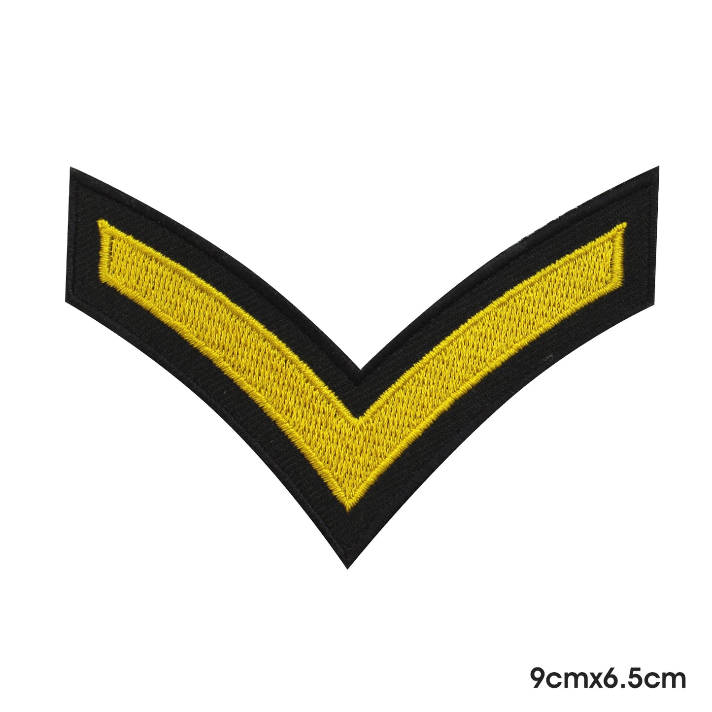 Patch doré de l'armée à repasser à coudre sur un badge pour vêtements.