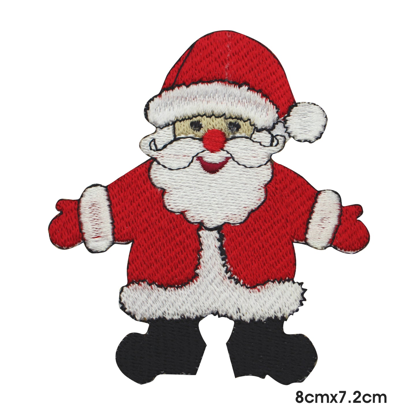 Santa Christmas Logo Patch Iron on Sew on Embroidered Patch/Badge