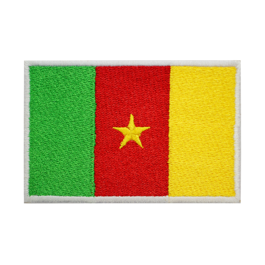 CAMEROUN Drapeau Patch Fer Sur Patch Coudre Sur Patch Brodé Patch National County Flag Patch