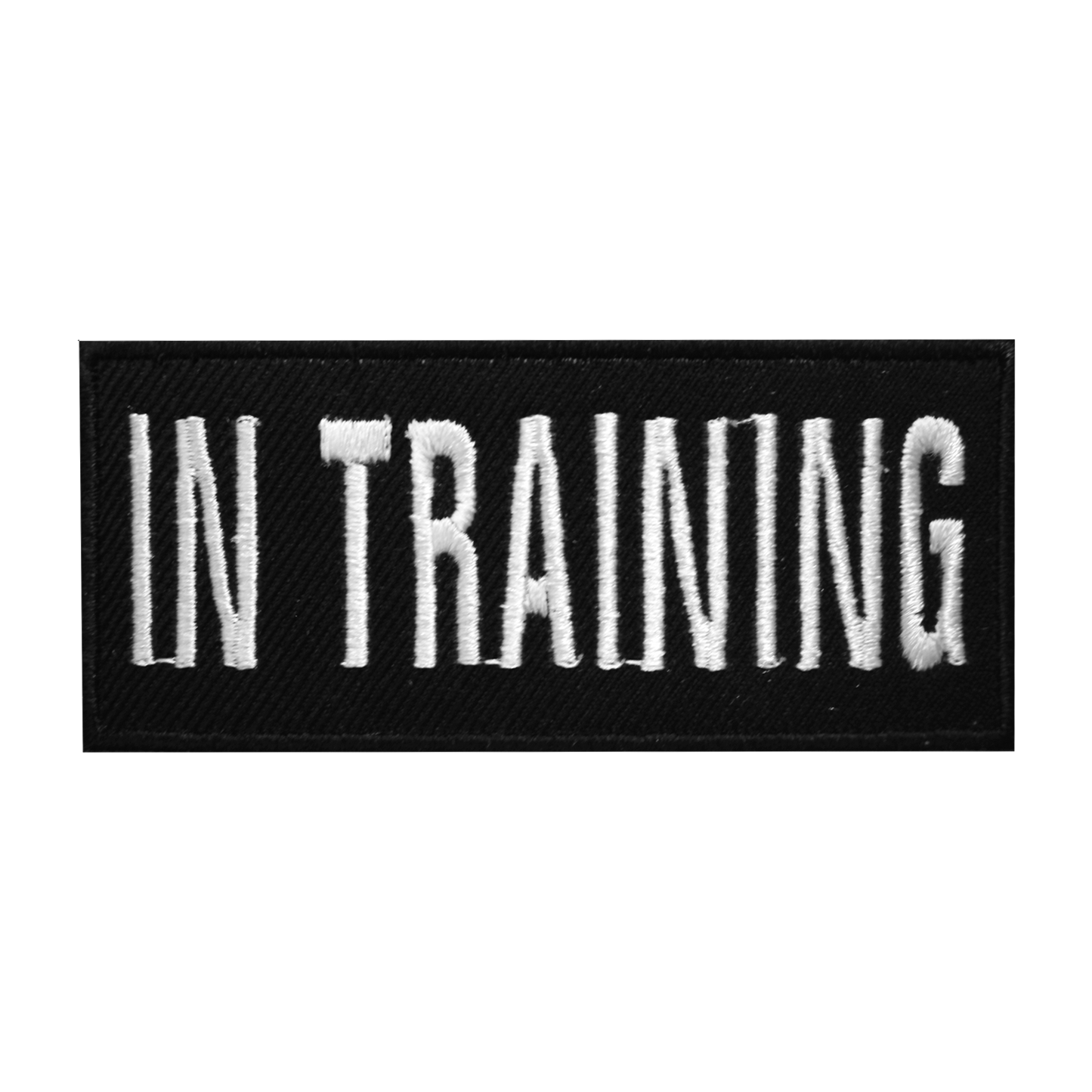 IN TRAINING Words Letters Logo Sew On Patch Badge