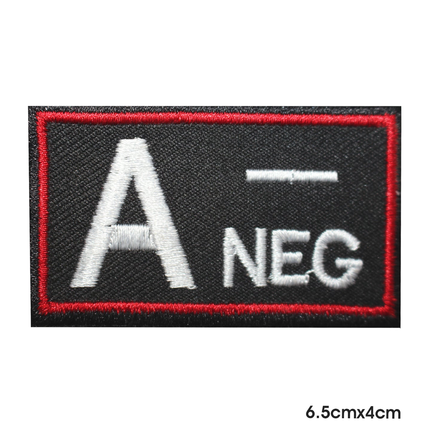 A - Patch de groupe carré de sang à repasser sur coudre sur un badge pour vêtements.