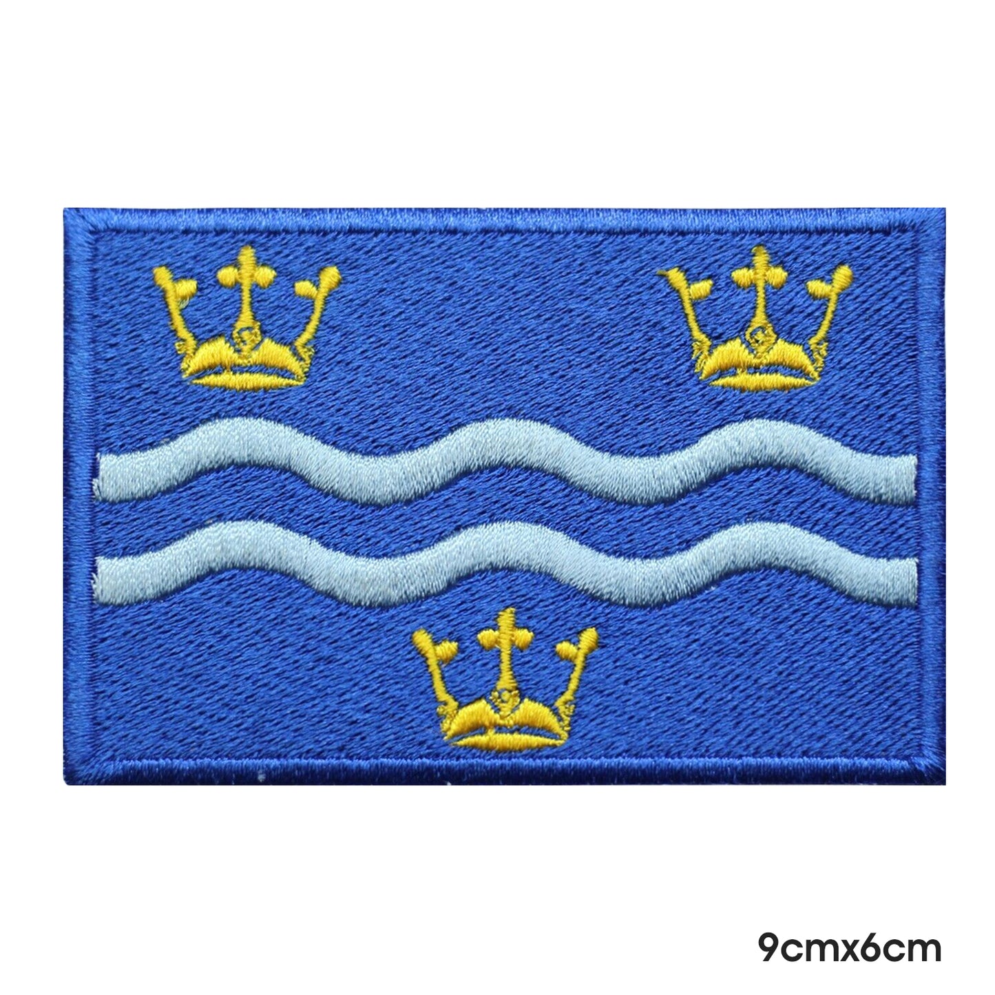 Parche con la bandera del condado de CAMBRIDGESHIRE, parche para planchar y coser, insignia para ropa.