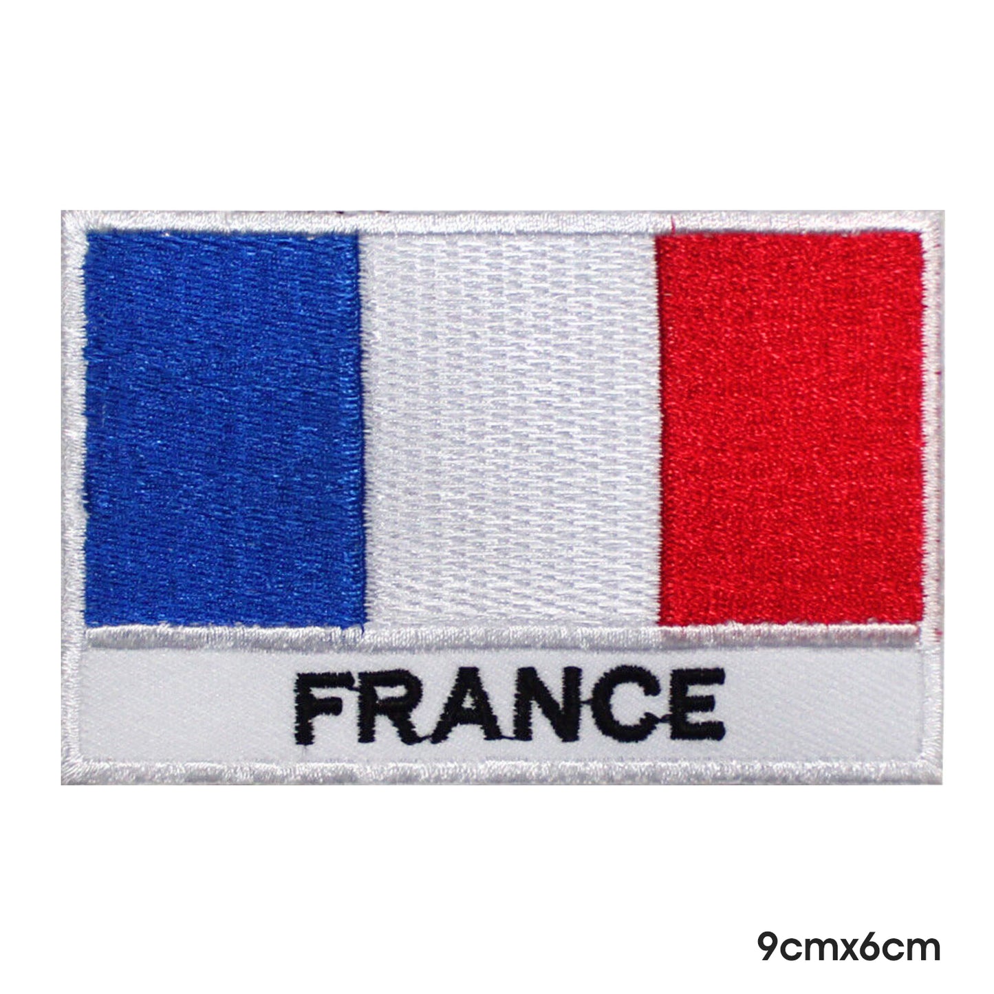 Bandera nacional de Francia con nombre