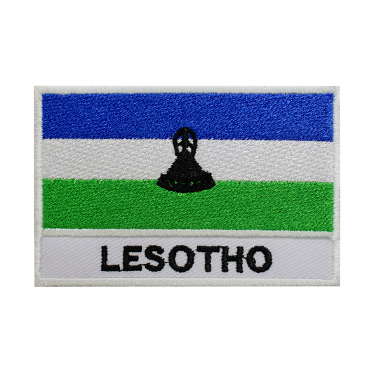 Parche de bandera de LESOTHO para planchar, coser en parche bordado, parche de bandera del condado nacional