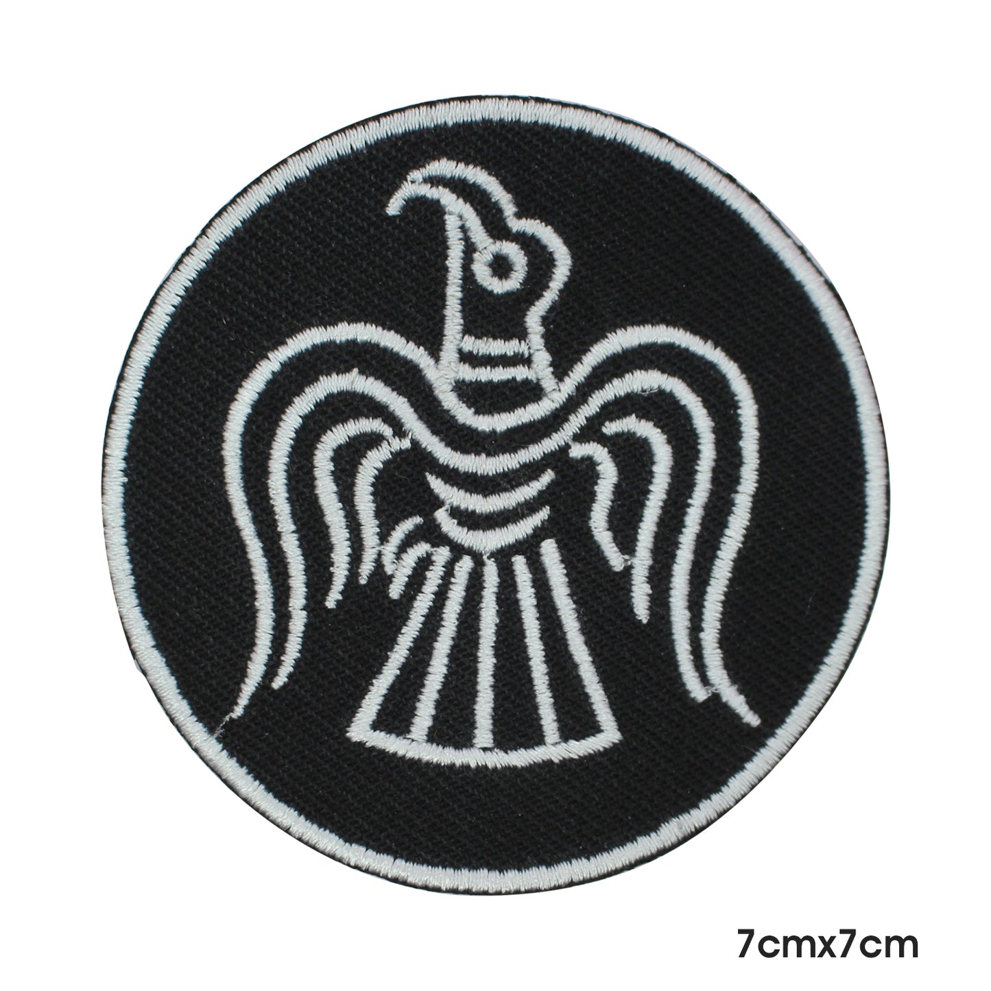 Hawk Viking Circle Patch Iron on Sew on Patch Badge For Clothes.