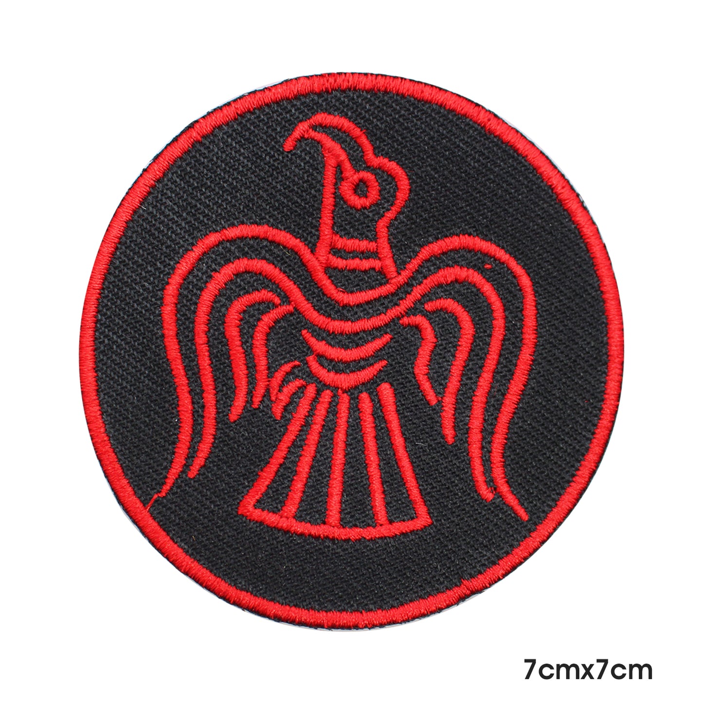 Hawk Viking Circle Patch Iron on Sew on Patch Badge For Clothes.