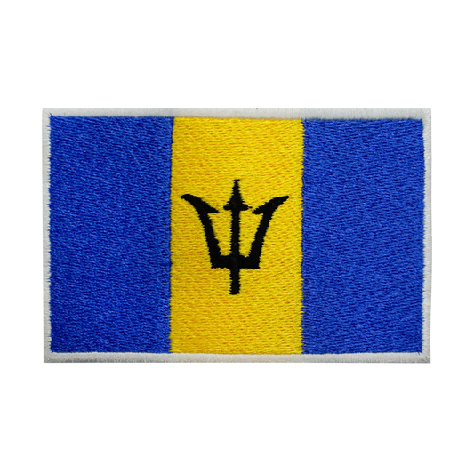 Patch drapeau de la BARBADE fer sur patch coudre sur patch brodé patch drapeau national du comté patch