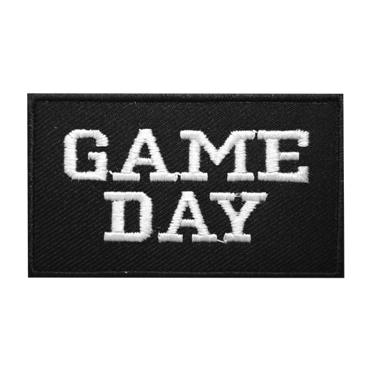 GAME DAY Words Letters Sew On Patch Badge