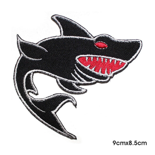 Disney Fish Shark Logo Patch thermocollant à coudre sur badge pour vêtements.