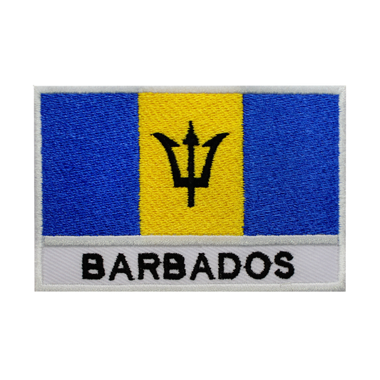 Parche de bandera de BARBADOS Parche para planchar Parche para coser Parche bordado Parche de bandera del condado nacional