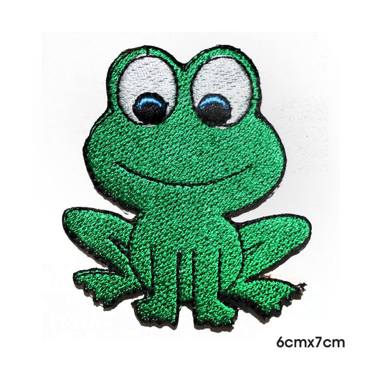 Green Frog Disney Patch Iron on Coudre sur Patch Badge Pour Vêtements.