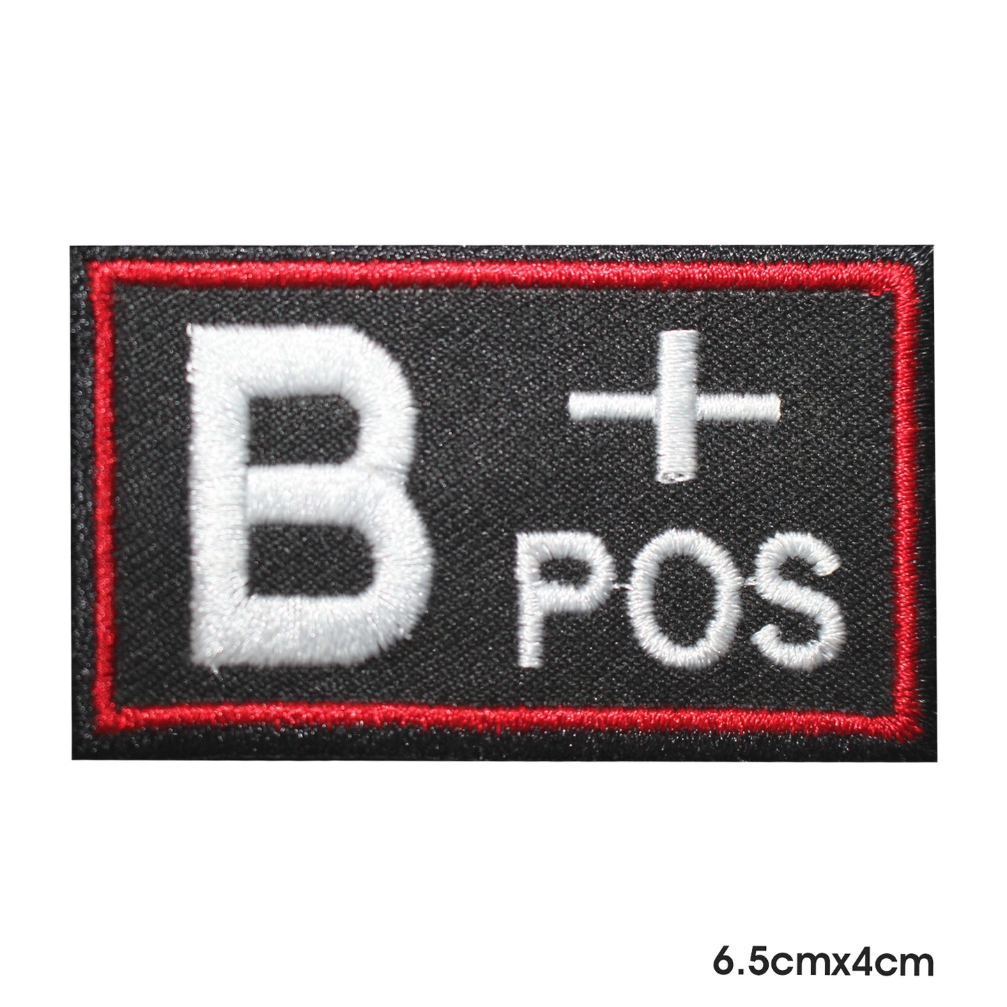 B Patch carré positif à repasser sur coudre sur patch pour vêtements.