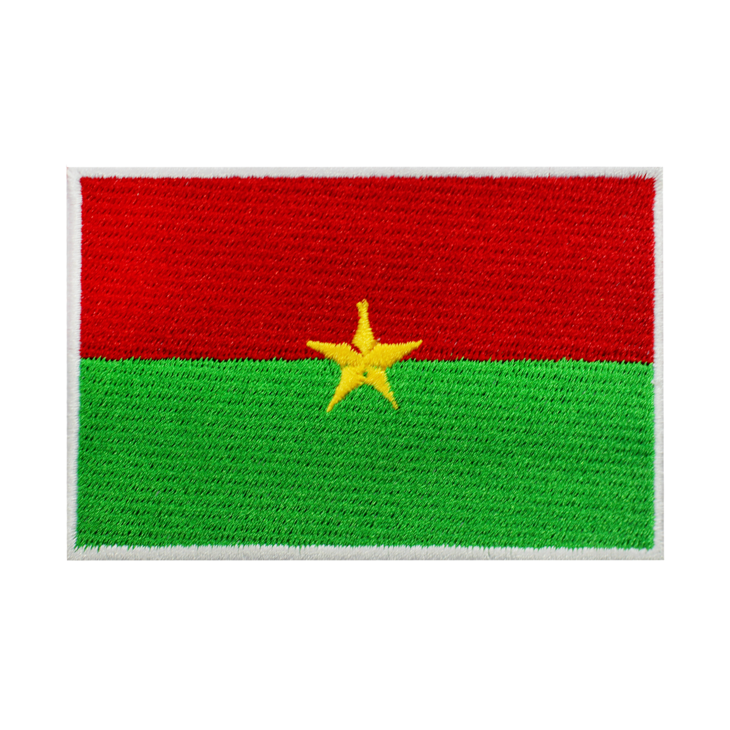 BURKINA FASO Drapeau Patch Fer Sur Patch Coudre Sur Patch Brodé Patch National County Flag Patch