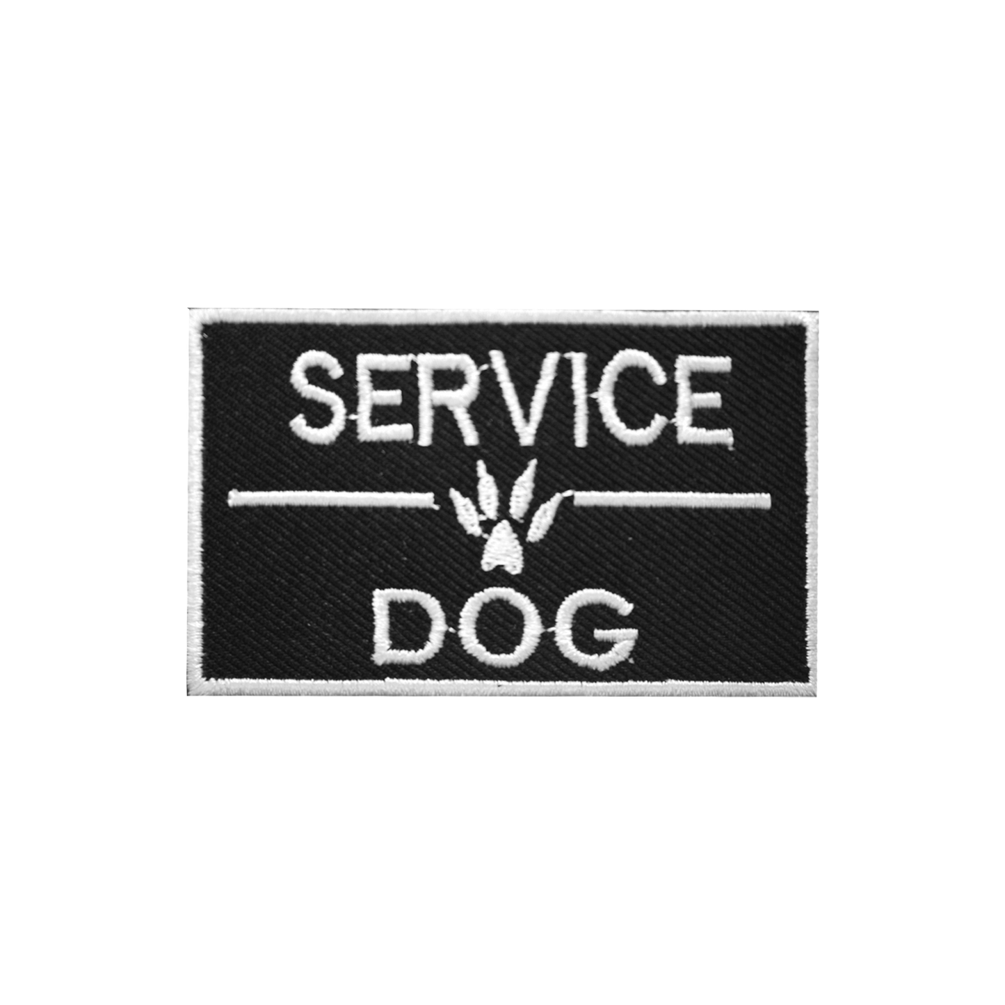 Insignia de parche para coser con letras de palabras de perro de servicio