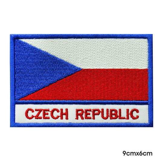 Czech Republic National Flag With Name