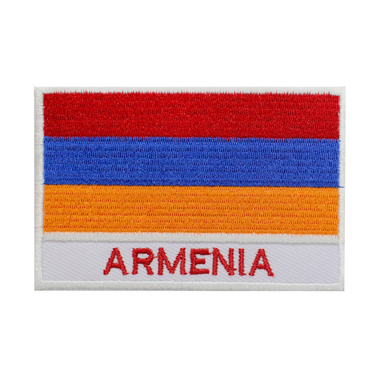 Parche de bandera de ARMENIA para planchar, parche para coser, parche bordado, parche de bandera del condado nacional