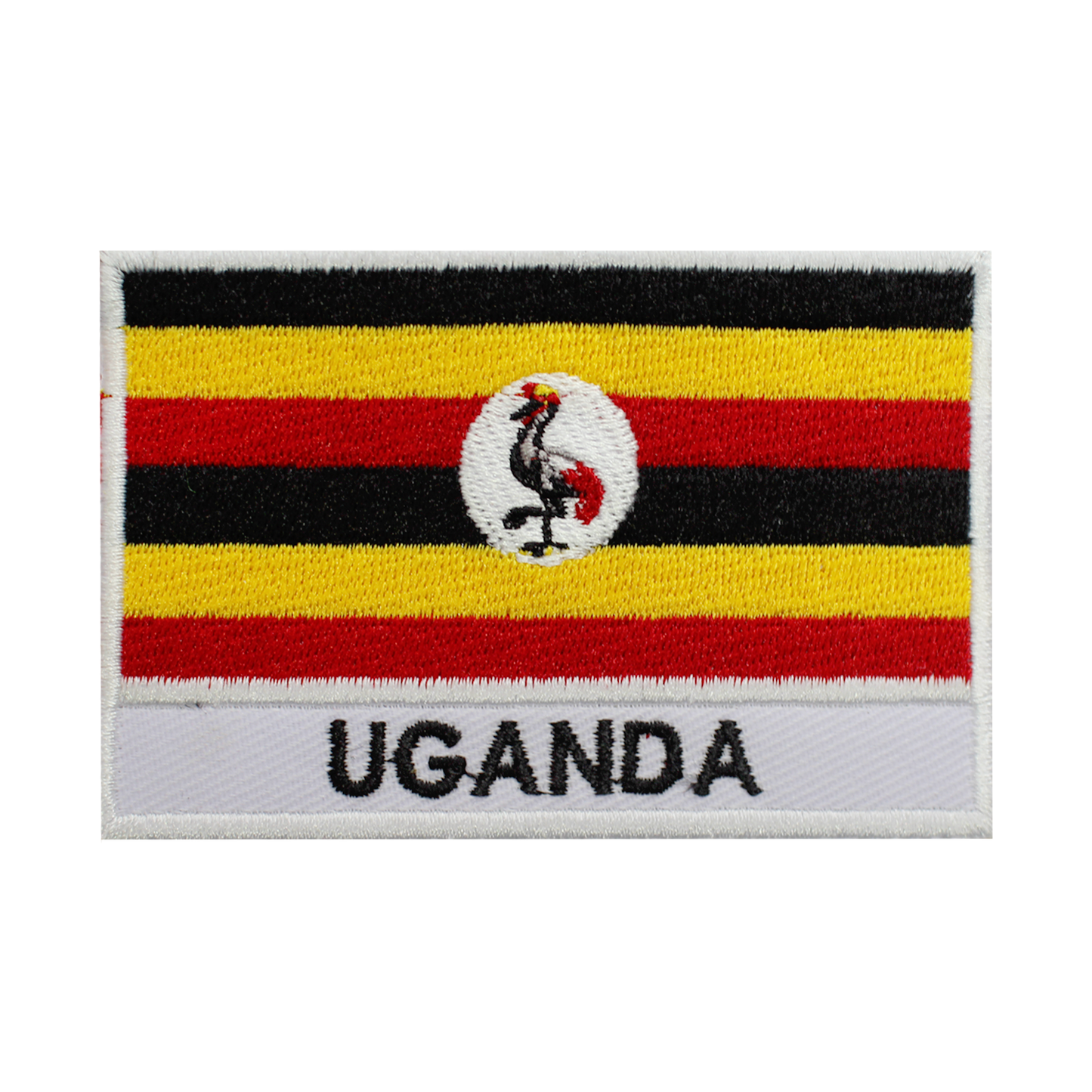 Patch de drapeau de l'OUGANDA fer sur patch coudre sur patch brodé patch drapeau du comté national patch