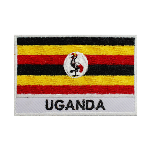 Patch de drapeau de l'OUGANDA fer sur patch coudre sur patch brodé patch drapeau du comté national patch