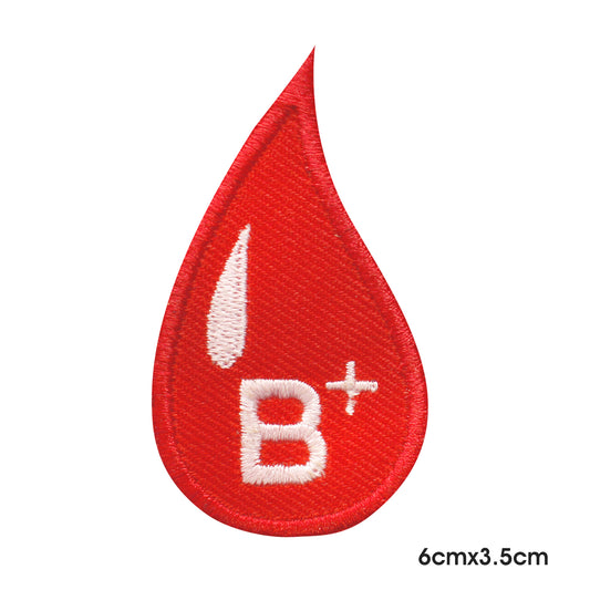 B POSITIVE DROP Patch Iron on Sew on Patch Badge For Clothes.