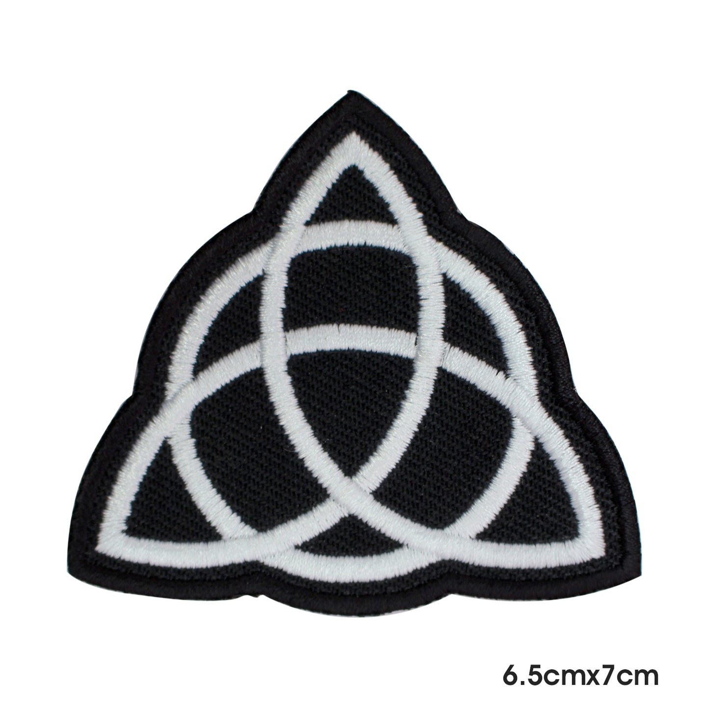 Parche con signo vikingo de Triquetra, parche para planchar y coser, insignia para ropa.