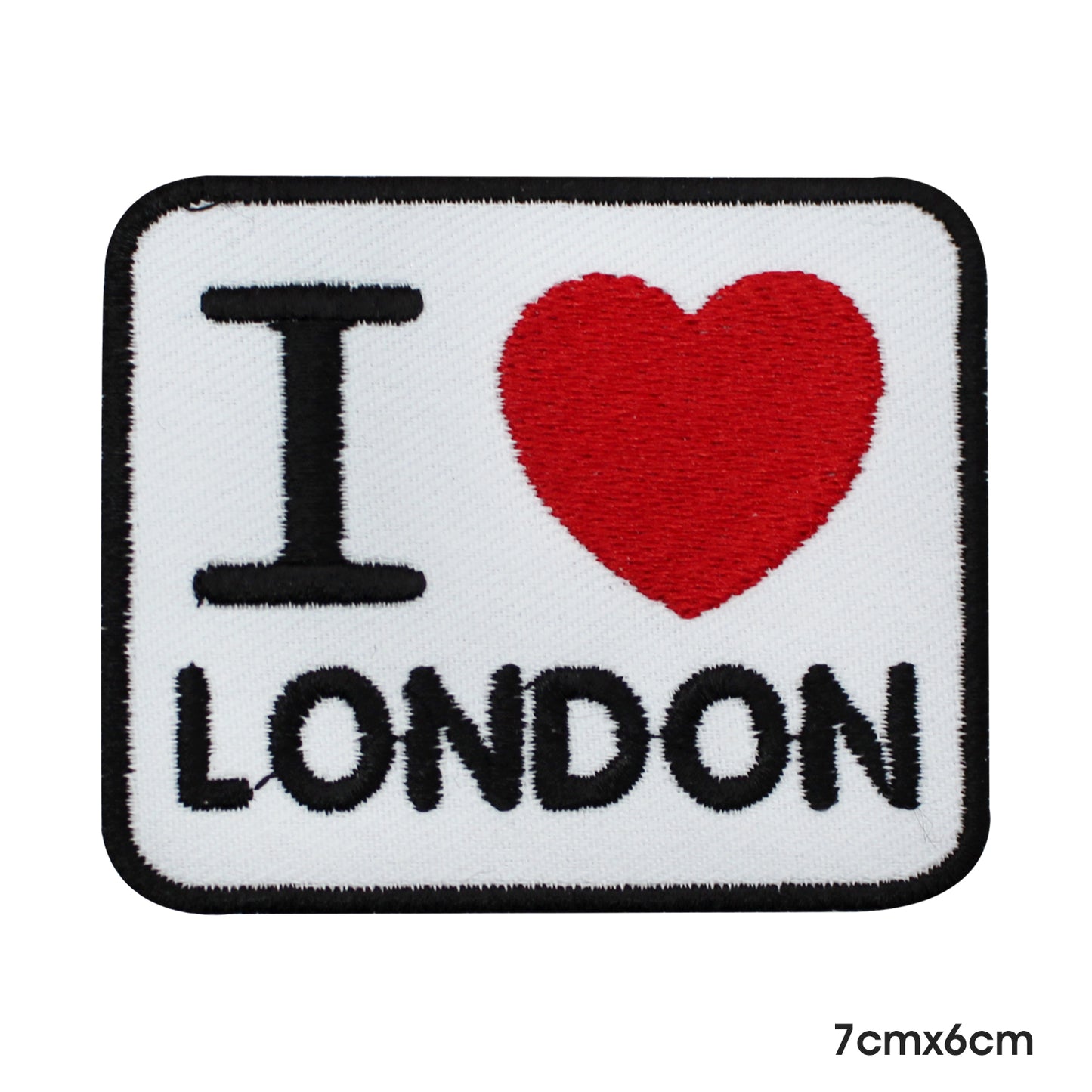 I Love London Patch Iron on Sew on Patch Badge For Clothes.